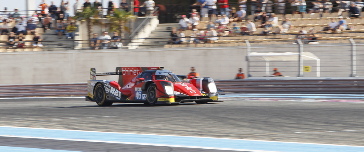 Thiriet by TDS Racing ralenti par un débris