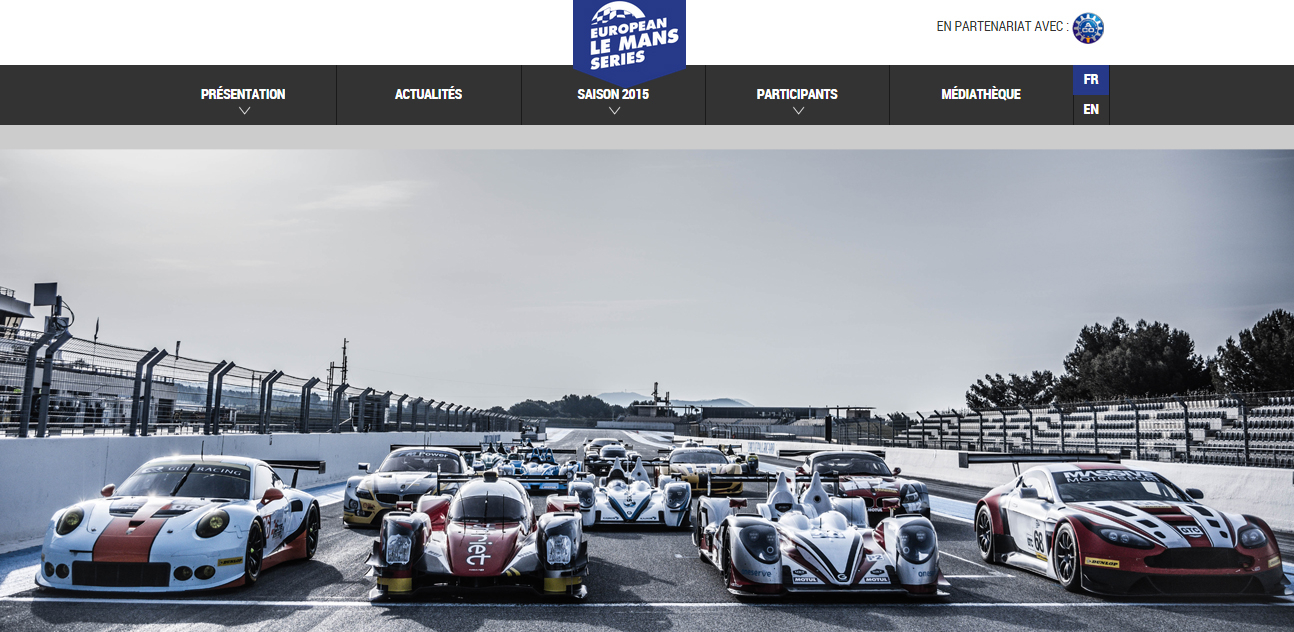 European Le Mans Series com nova página na internet