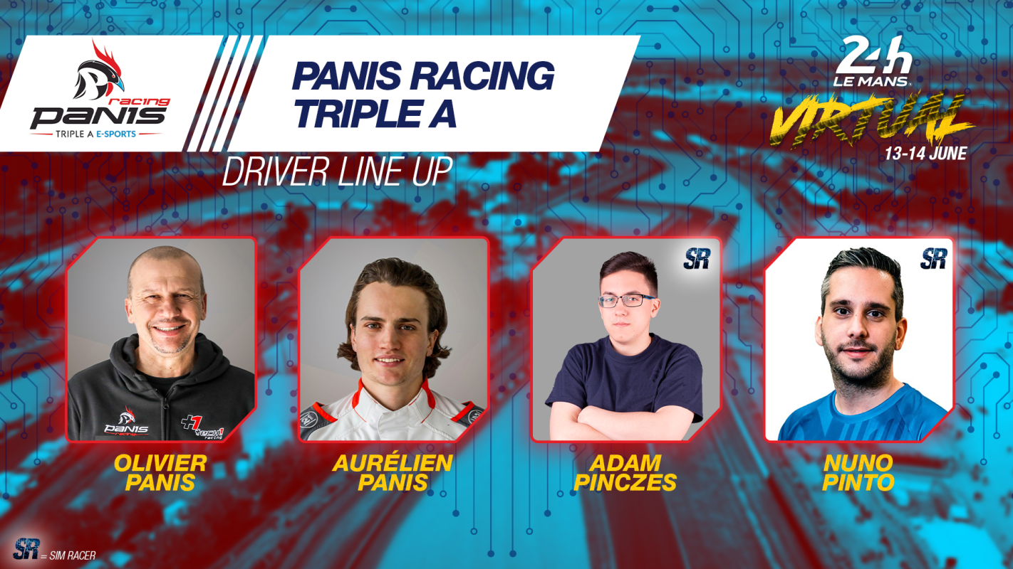 Panis Racing Triple A e-Sports at the Virtual 24 Hours of Le Mans