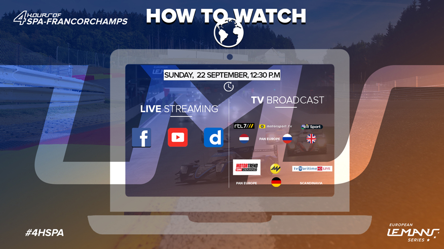TV Times for the 4 Hours of Spa-Francorchamps