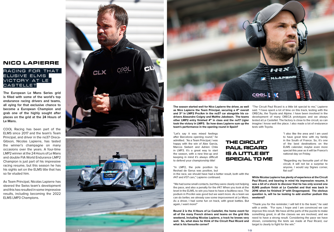 4 Hours of Le Castellet Programme: Nicolas Lapierre