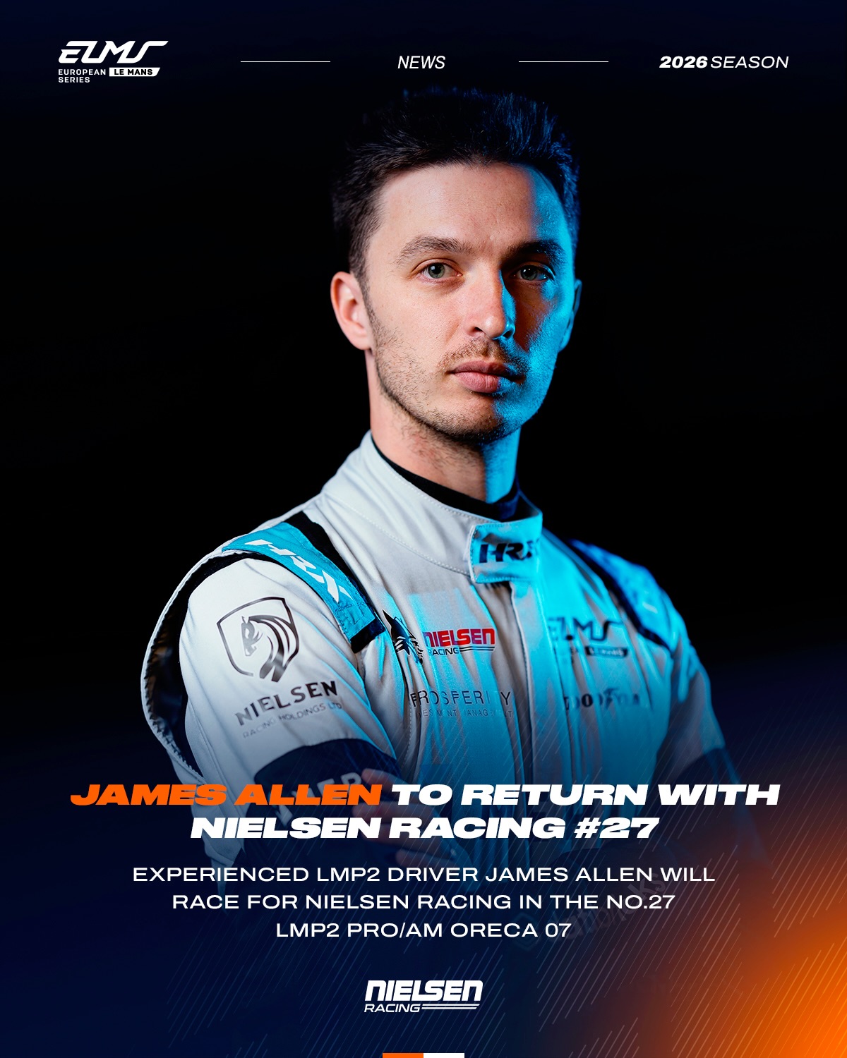 New faces. New energy. Same determination. 👊 @nielsen.racing returns to the LMP2 Pro/Am category for